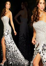 2012 Dana Mathers Prom Dresses LUNA.  Available in Black, Blue, Pink, Silver